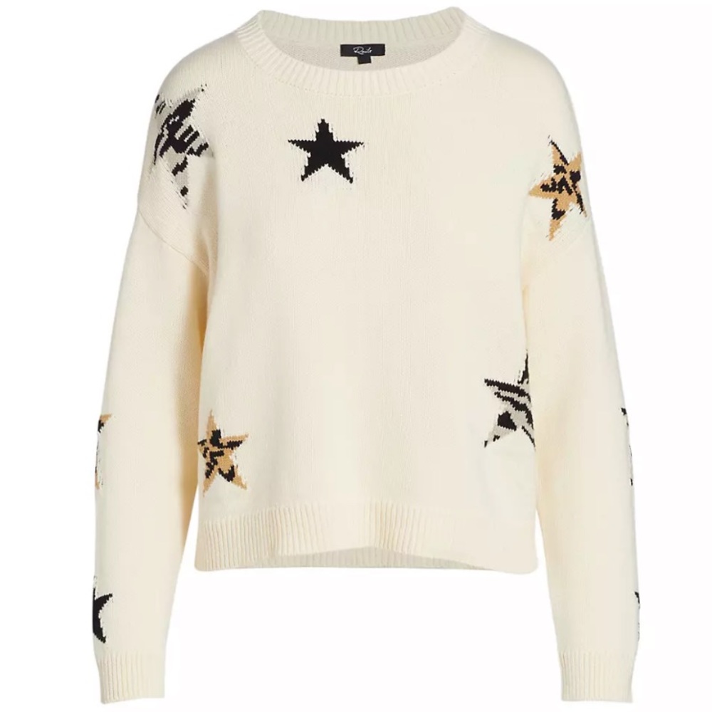 Rails Cream Star Pattern Sweater - Picture 2 of 14
